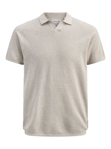 Jack & Jones Gestricktes T-Shirt in Oatmeal