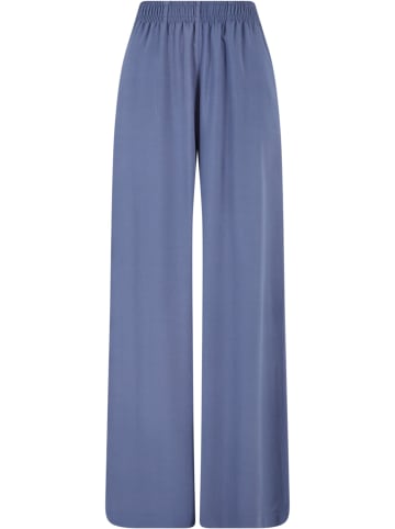 Urban Classics Urban Classics Damen Ladies Wide Leg Viscose Pants in vintageblue