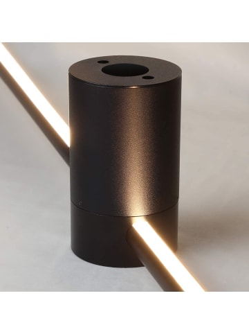 ZMH Wandleuchte LED in schwarz L 100CM Schwenkbar warmweiß 3000K lange Ganglampe