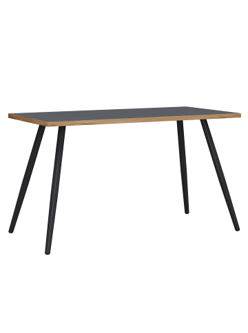 VCM  Schreibtisch Bürotisch Computertisch Salia 138x80 in Anthrazit / Honig-Eiche