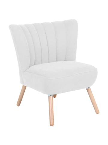 58 aufm Kessel SESSEL Kadisha Bezug Velourstoff Buche natur / creme