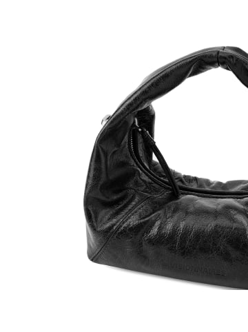 Les Visionnaires Greta Schultertasche Leder 20 cm in black