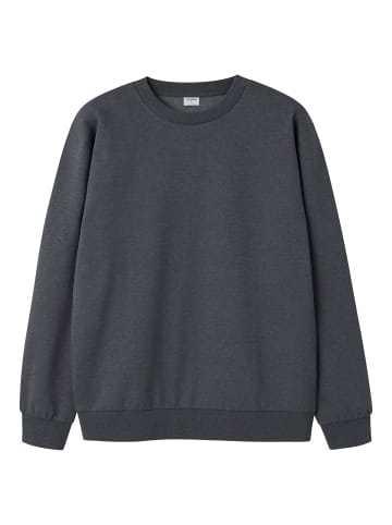 TWO SOON Sweatshirt in Dark Grey Melange