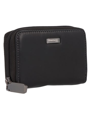 Greenland Nature Black Nappa Kreditkartenetui RFID Leder 11 cm schwarz