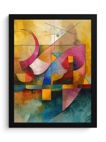 MuchoWow Poster mit Leiste Geometrie