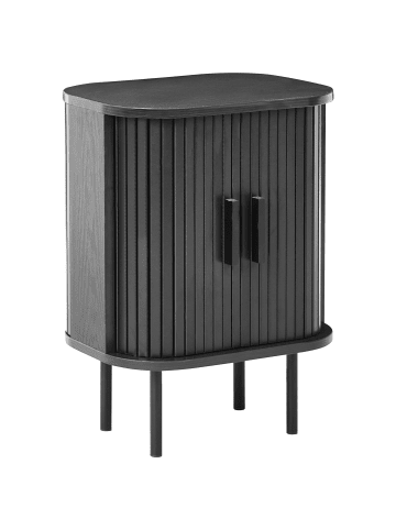 Beliani Nachttisch BRADLEY in Schwarz - (W) 40 x (H) 55 x (L) 30 cm