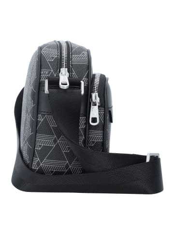 Lacoste Monogram The Blend Umhängetasche 25 cm in monogram noir gris