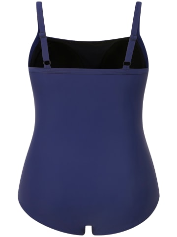 Ulla Popken Badeanzug in violettblau