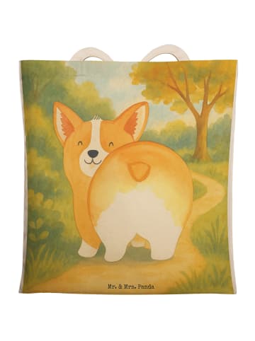 Mr. & Mrs. Panda Tasche Corgi Po Design ohne Spruch in Weiß
