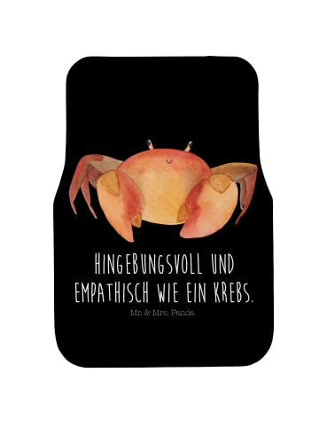 Mr. & Mrs. Panda Fußmatte Auto Sternzeichen Krebs mit Spruch in Schwarz