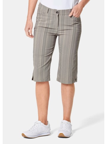 GOLDNER Struktur-Bermuda Bermuda in strukturierter elastischer Ware in zement