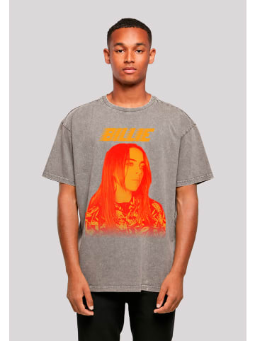 F4NT4STIC Oversize T-Shirt Billie Eilish Portrait in Asphalt
