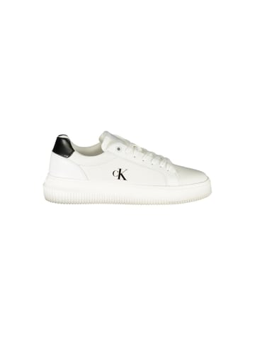 Calvin Klein Weiße Polyurethan-Sneaker