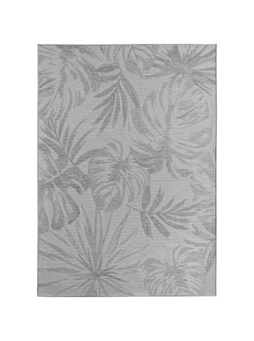 KADIMA DESIGN Teppich Outdoor Waschbar Tropisch VENTOUX Strapazierfähig OEKO-TEX in Grau
