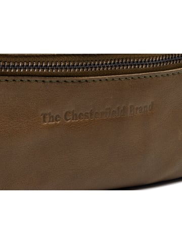The Chesterfield Brand C23.1022 Severo Waist Bag Washed Waxed Leder in olivgreen