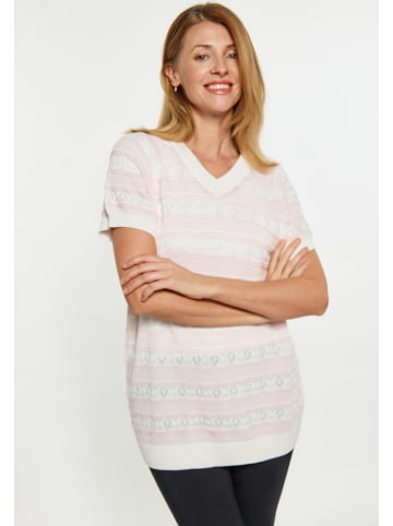Usha Shirt in Zartrosa Wollweiss