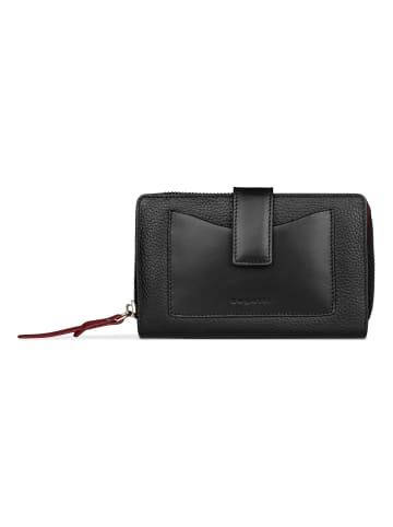 Bugatti Viola Geldbörse RFID Schutz Leder 16 cm schwarz-rot