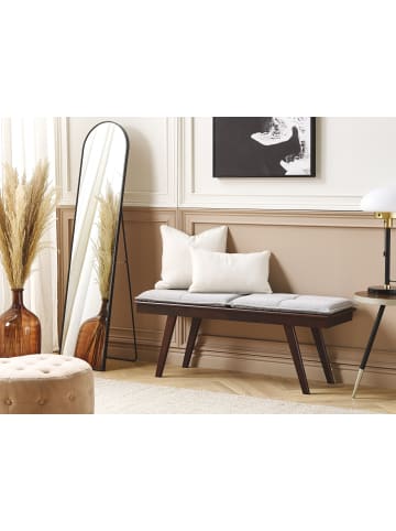 Beliani Bettbank EXTON in Braun/Grau - (W) 116 x (H) 44 x (L) 37 cm