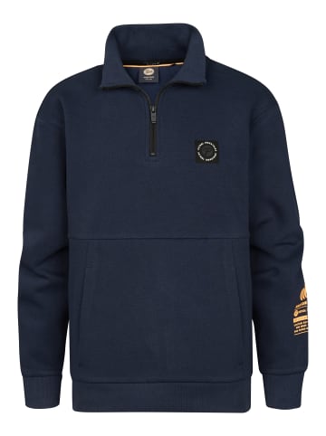 Petrol Industries Half-Zip Pullover Hermosillo in Blau