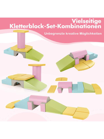 COSTWAY 10 TLG. Schaumstoff Bausteine in Gelb