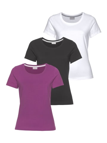 Eastwind T-Shirt in schwarz, lila, weiß