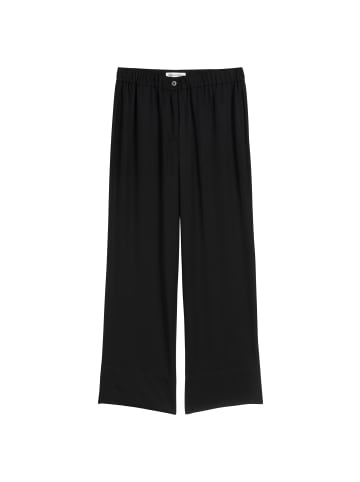 Marc O'Polo Fließende Wide Leg Pants in Schwarz