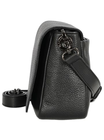 Mandarina Duck Mellow Leather - Umhängetasche 36 cm (nero) in nero