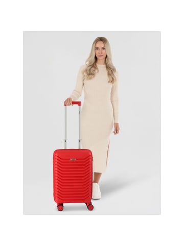 benzi 5820 4 Rollen Kabinentrolley 55 cm in rot