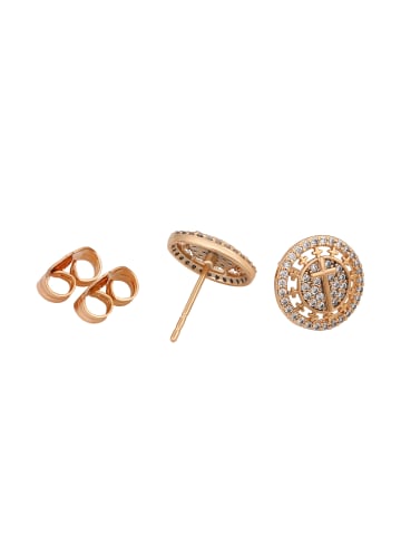 faina Women Stud Earrings in Rose Gold