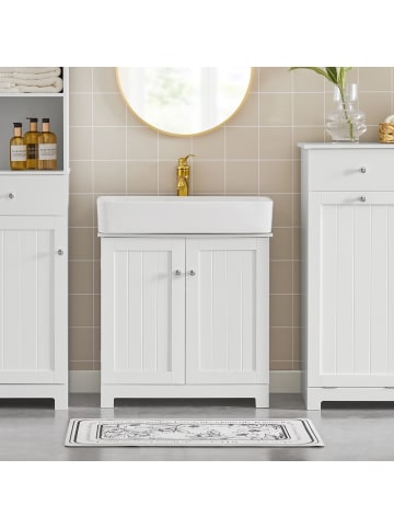 SoBuy Unterschrank in Mattweiß - (W) 58 x (H) 60 x (L) 60 cm