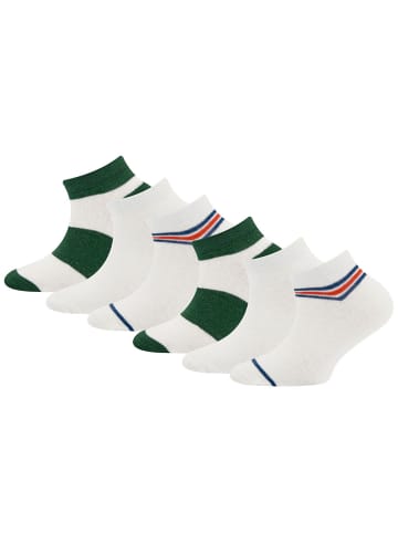 ewers 6er-Set Socken 6er Pack Ringel/Block/uni in beige