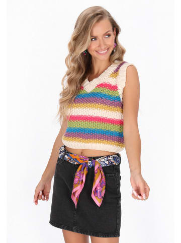 IZIA Vest in offwhite multicolor