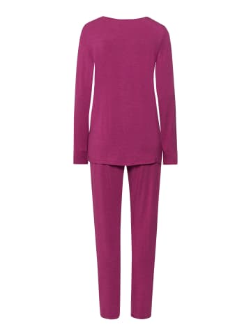 Hanro Pyjama Natural Elegance in tourmaline melange