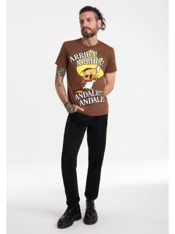 Logoshirt T-Shirt Looney Tunes - Speedy Gonzales in braun