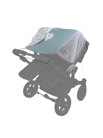 levily - Manufaktur babyfroh  Sonnenschutzsegel TWINS PURE Mint für Zwillingswägen