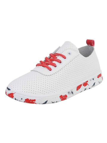 Ital-Design Freizeitschuh in Weiß und Rot