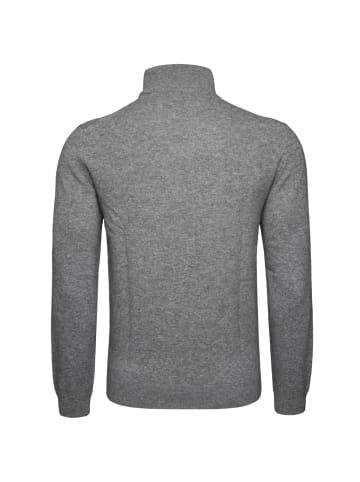 Gant Strickcardigan Extrafine Lambswool Zip in dunkelgrau