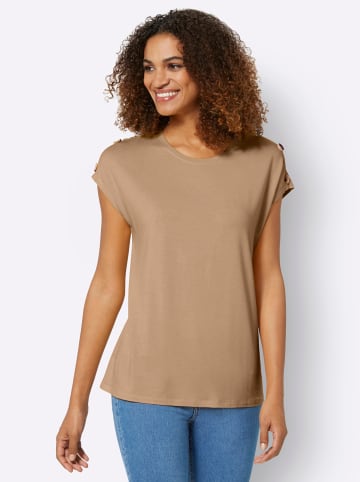 WITT WEIDEN Kurzarmshirt in camel