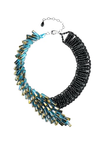 collezione alessandro Kurze Kette " Onyx " in blau