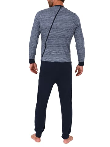 NORMANN Pflegeoverall langarm für Reißverschluss an Rücken - 47513 in navy