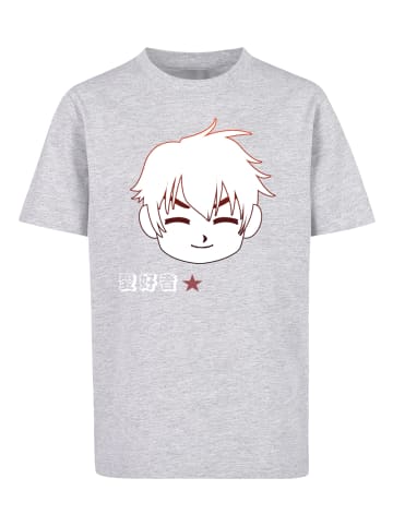 F4NT4STIC T-Shirt Manga Boy Japan in grau meliert