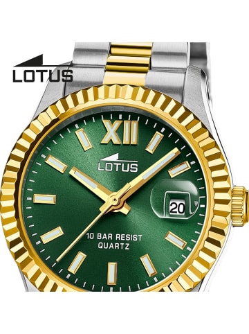 Lotus Chronograph-Armbanduhr Lotus Classic silber, gold mittel (ca. 32,5mm)
