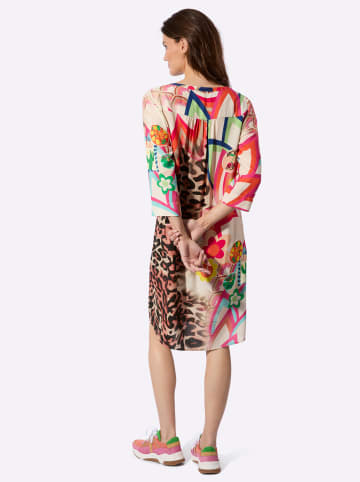 WITT WEIDEN Tunika-Kleid in champagner-orange-bedruckt