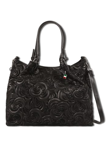 Florence Florence Schultertasche Leder schwarz ca. 36cm