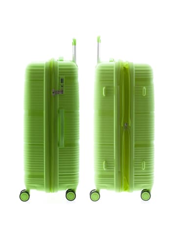 Gladiator 0800 4 Rollen Trolley 76 cm mit Dehnfalte light green
