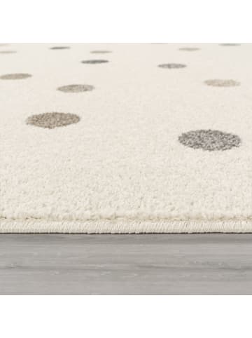 KADIMA DESIGN Kinderteppich Punkte Kinderzimmer in Beige