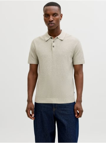 Jack & Jones Gestricktes Polo in Mermaid