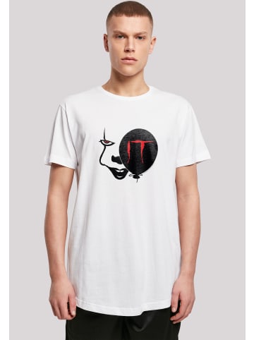 F4NT4STIC Long Cut T-Shirt IT Film ES Stephen King Pennywise in weiß
