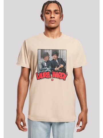 F4NT4STIC T-Shirt Stan Laurel & Oliver Hardy Comedy Duo in sand
