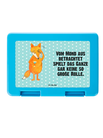 Mr. & Mrs. Panda Bento Box Fuchs Lord mit Spruch in Türkis Pastell